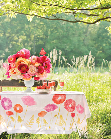 What color paper parasols for canary yellow bridesmaid dresses? :  wedding paper parasols yellow hot pink canary Poppies Arrangement1a054 0511mld105934 Xl