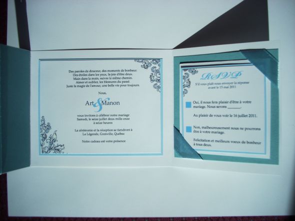 My mother in law wedding invitations wedding baby bleu scrapbooking