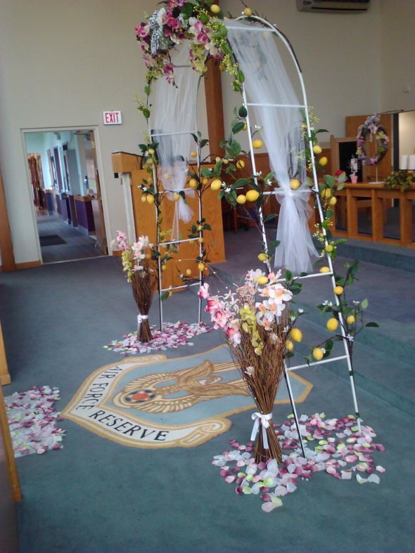 Here is what the decor looked like at church Leftover 