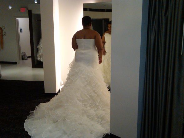 Full-figured...mermaid/trumpet/fit & flare? YES!! : wedding La Sposa Back