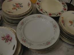 175 Vintage Mixmached China Plates : wedding china dinner plates vintage diy reception Images 1