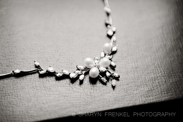 Necklace/Earring set pearls and CZs :  wedding necklace earrings Necklace3