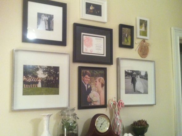 Wedding Pictures Above Your Bed.... or Anywhere Else! :  wedding Weddingcollagewall