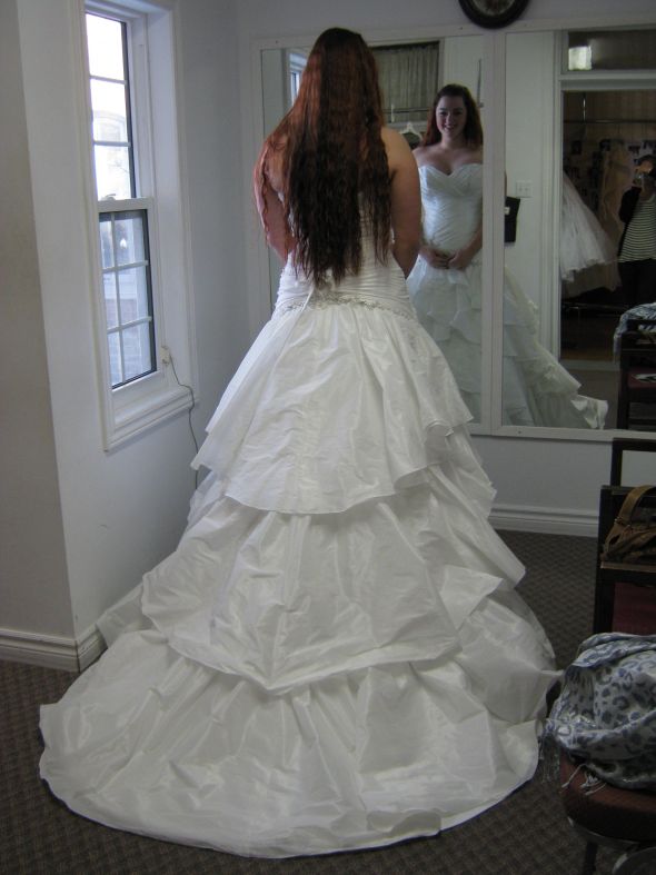 Decided to Rock My Curves in Jenna by Maggie Sottero! :  wedding Maggiesotteroback