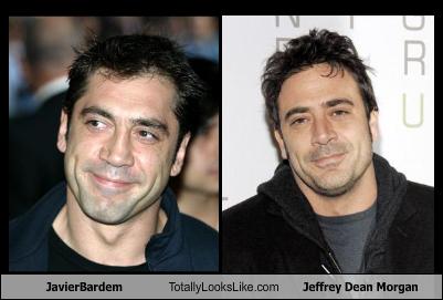 Look-A-Likes :  wedding look a likes doppelganger Javier Bardem Totally Looks Like Jeffrey Dean Morgan