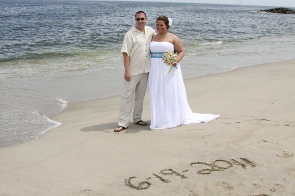 Recap #2! Our Beach Wedding 6.19.11 :  wedding ocean place resort spa beach wedding tiki hut long branch nj IMG 7390