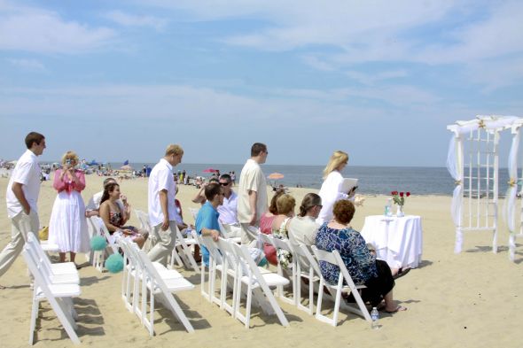Recap #2! Our Beach Wedding 6.19.11 :  wedding ocean place resort spa beach wedding tiki hut long branch nj IMG 7632