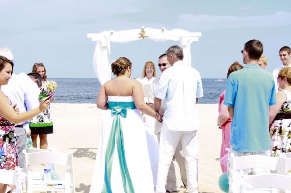 Recap #2! Our Beach Wedding 6.19.11 :  wedding ocean place resort spa beach wedding tiki hut long branch nj IMG 7712
