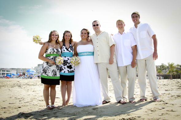 Recap #2! Our Beach Wedding 6.19.11 :  wedding ocean place resort spa beach wedding tiki hut long branch nj IMG 8046