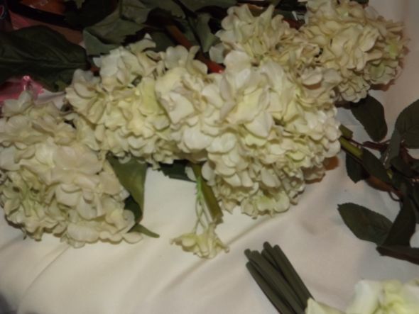 Leftover flowers! :  wedding green pink ivory flowers 017f