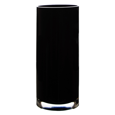 Black Vases : wedding black ceremony diy reception Black Cylinder Vase