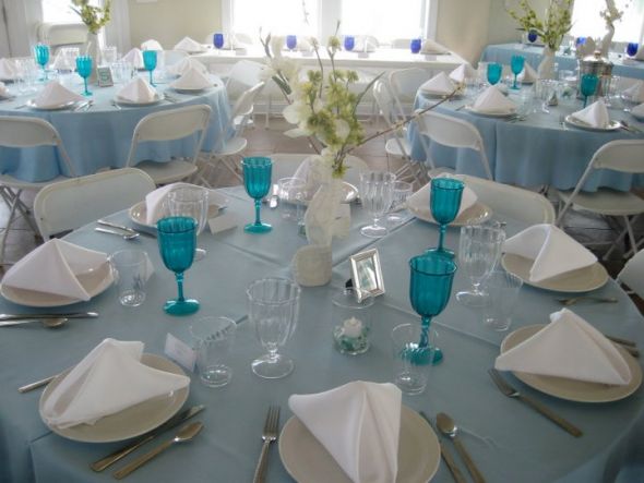 Sea Glass Themed Beach Wedding Decor for Sale wedding beach wedding blue 