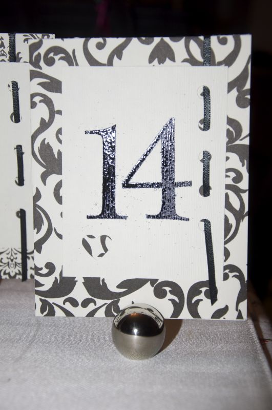 Stamp Happy Table Numbers wedding table numbers table cards black and 