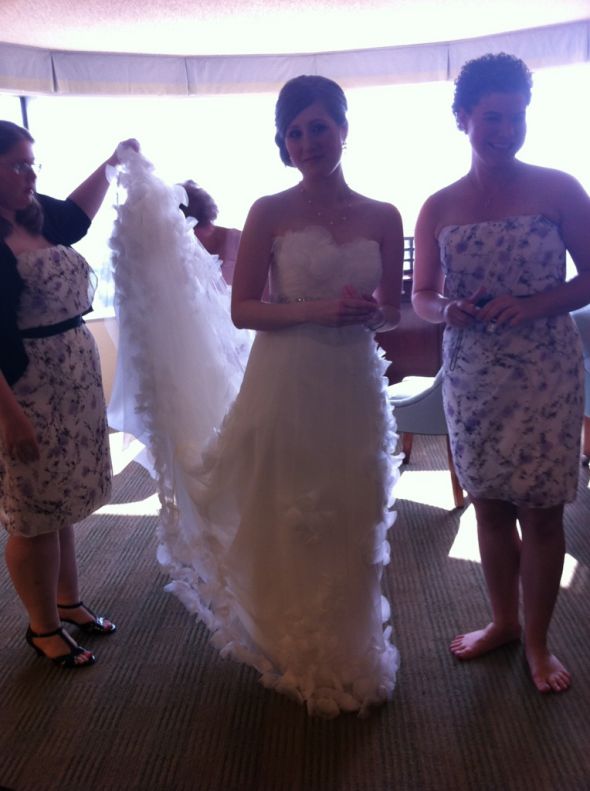 Pre-Professional Dress Photos : wedding wedding gown dress casablanca flowers net netting tulle petals aquarium hair orchid Dress