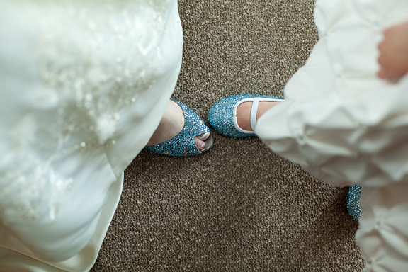 wedding bling rhinestones shoes bride diy teal Preparation 055