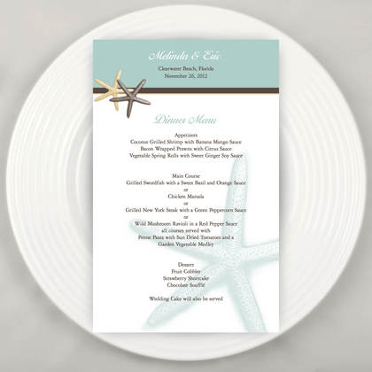 starfish invitations wedding