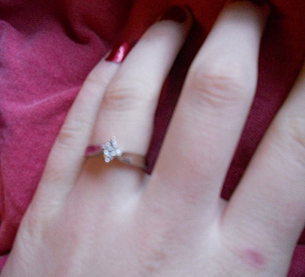 anyone else out there proud of your inexpensive ring? (ROCK IT DONT KNOCK IT!) :  wedding inexpensive engagement rings silver engagement rings Winter2011 022ring