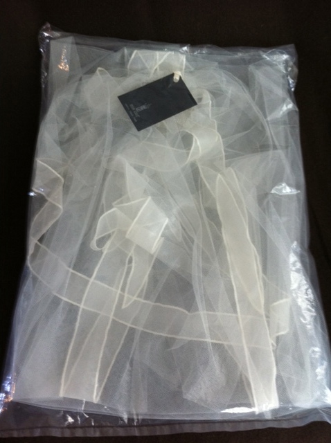 *Brand New* Erin Cole ivory veil :  wedding veil ivory silk organza erin cole fingertip dress jewelry Photo 5 1