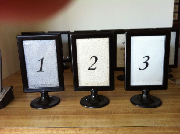 Use of  Ikea's Tolsby Frame :  wedding tolsby ikea table numbers IMG 01532 wedding table numbers picture frame tolsby ikea black diy reception IMG 01532 