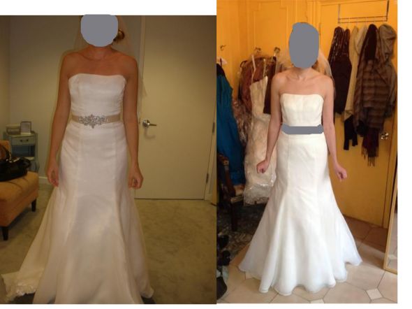 Need your opinion - dress question :  wedding dress vote Before And After 