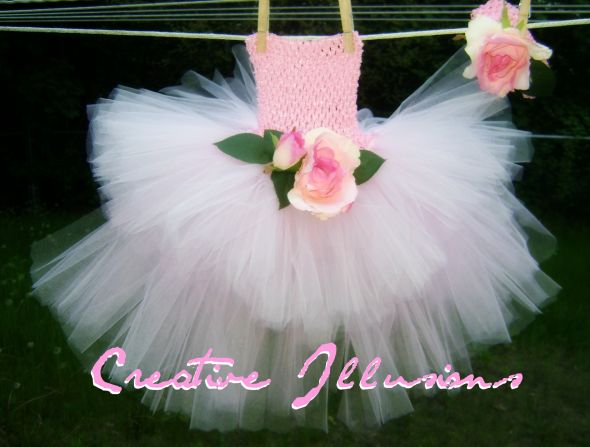 wedding weddings dresses ideas Pink Rose Princess Tutu Dress 1