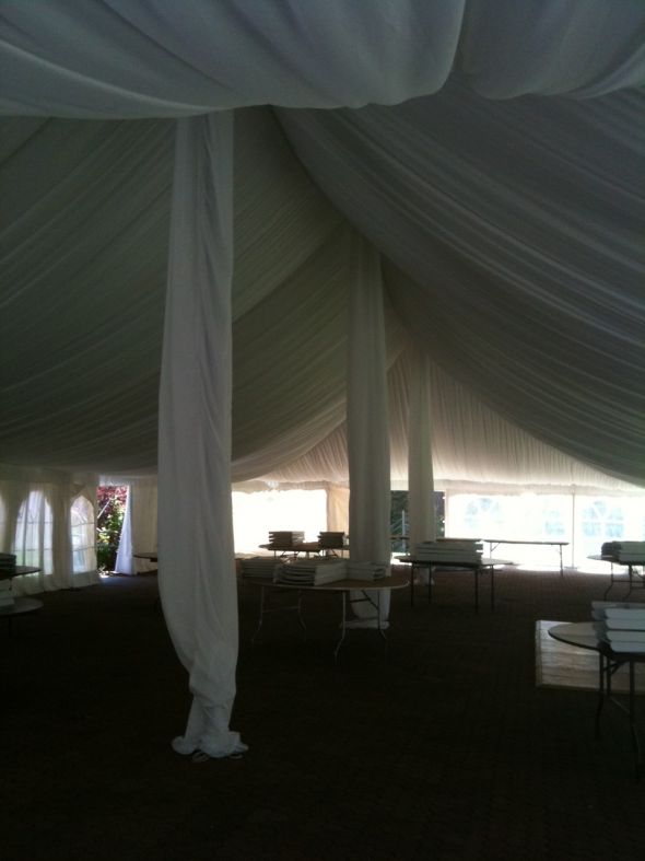 wedding tent lighting