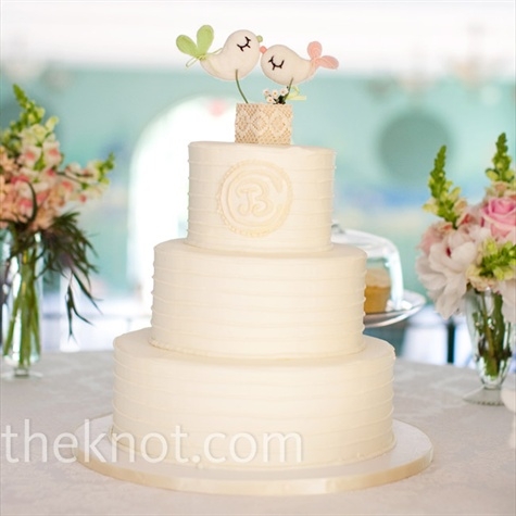 Post Your Buttercream Frosted Cakes! (Inspiration pics also welcome) :  wedding cake wedding buttercream purple Cake1