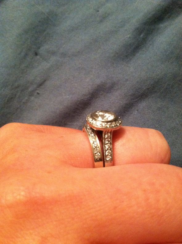 Ohhh Halo Ring Ladies!!! Show me yours! :) :  wedding ring halo IMG 0216