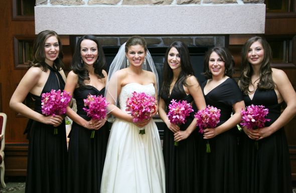 Bridal Bouquet vs. Bridesmiads :  wedding brides bouquet 1 flowers bridesmaids Sadowsky 1111127535