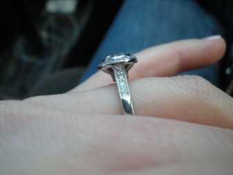Show me your halos...from the side!! :  wedding halo setting side profile Sideview