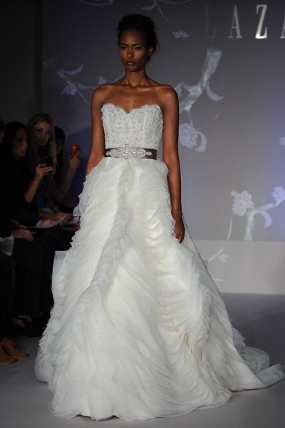 I NEED you help- which dress??? Im soooo torn!!! :  wedding Lazaro 9239 A