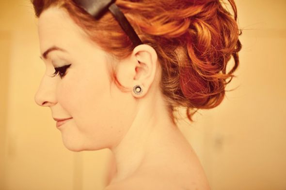 Calling all Redheads! :  wedding makeup Red Hair Wedding Hairstyles