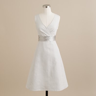 Jcrew dress :  wedding white ivory silver bridesmaids engagement ceremony dress reception Erez 1.jpg