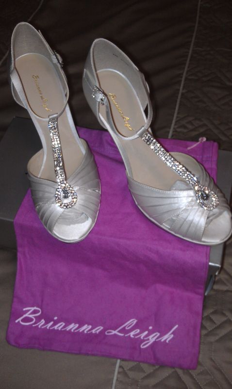 Brianna Leigh Alyssa sizes 8.5 and 9! BEAUTIFUL! :  wedding wedding shoes shoes heels brianna leigh size 85 size 9 dress IMAG0204