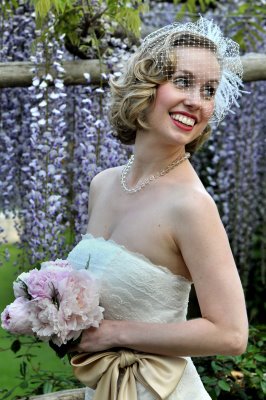 dress and veil :  wedding birdcage dress help think DSC 6782