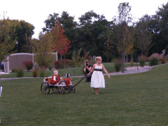 ivory and chocolate brown flower girl dresses : wedding ivory Flower Girl Dress