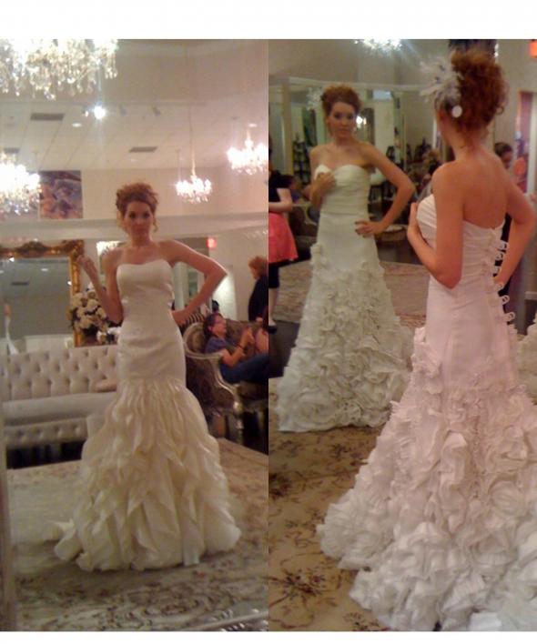 Help!!  I can't choose between these two dresses!  Which dress is better?? :  wedding christopher matthew enzoani mermaid wedding dress Dresses