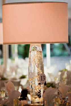 Ideas for Centrepieces with Tall Cylinder Vases : wedding autumn fall wine theme centrepieces vases cylinder vases tall vases ideas LampShade 022709 Aw 250