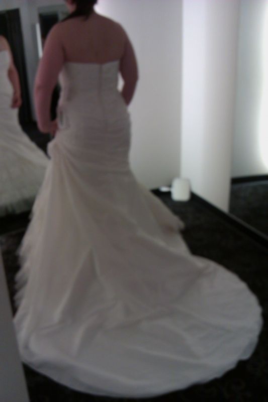 Buying a dress when the sample you tried on was way too small... :  wedding dress full figured IMAG0334