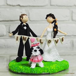 Korean & Japanese traditions...? :  wedding traditions korean japanese Etsy Caketopper3