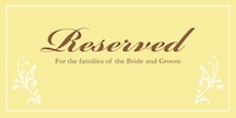 VistaPrint Signs - Feedback - Can you tell what is wrong :  wedding Reserved Small2