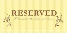 VistaPrint Signs - Feedback - Can you tell what is wrong : wedding Reserved Small8