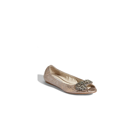So I have a shoe obsession :  wedding shoes flats peep toe pink blush Vera Wang Lavender Luna Blush