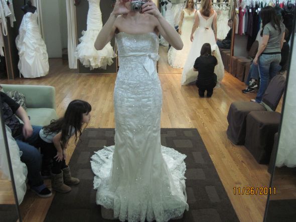 Traditional white is not me... :  wedding dress color weding dress maggie sottero josie 006