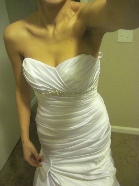 Any ladies alter their dresses to make it look different? :  wedding 013