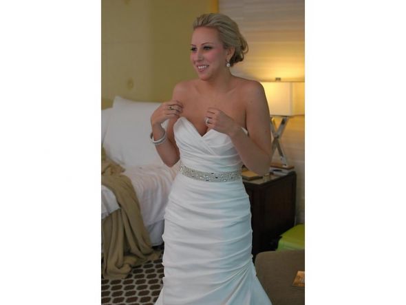 Accessorize Priscilla of Boston Platinum PL396 Gown or go back to Mikaella 1406? : wedding priscilla of boston pl 396 mikaella 1406 1 sash bolero mermaid belt bling accessories help Mikaella Trumpet Fit And Flare 1406 Natural WhiteIvory 2010 1