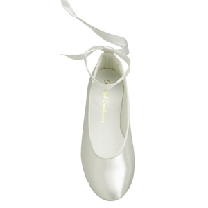 ballet flats with ribbon ankle ties