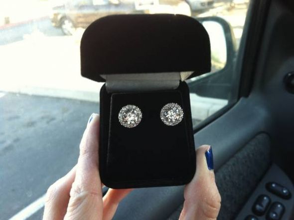 Got my earrings today!!!! :  wedding Earring1