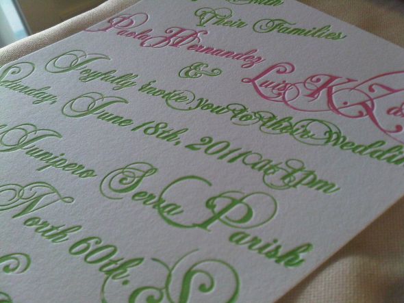DIY Letterpress Invitations : wedding letterpress invitations diy IMG01446 20110305 1448