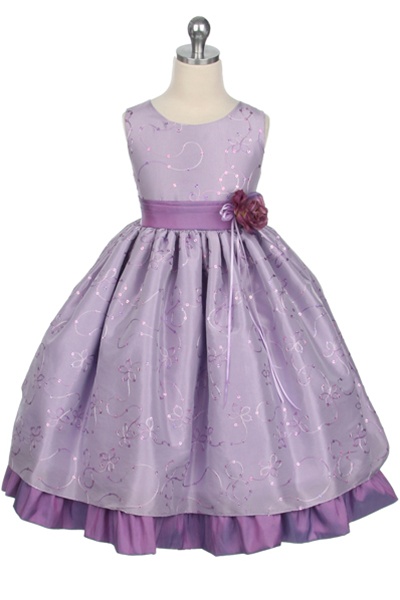 lilac flower girl dresses
